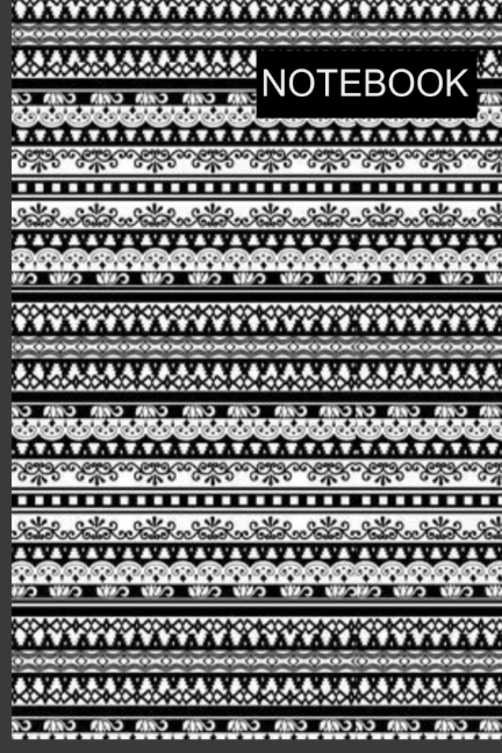 Cahier ligné 110 pages avec couverture artistique zentangle