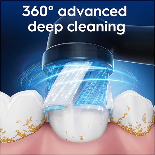 Miniatura 3 de Oral-B iO Ultimate Clean - Cabezal de cepillo de dientes eléctrico, cerdas torcidas y anguladas para eliminar la placa más profunda, paquete de 2,