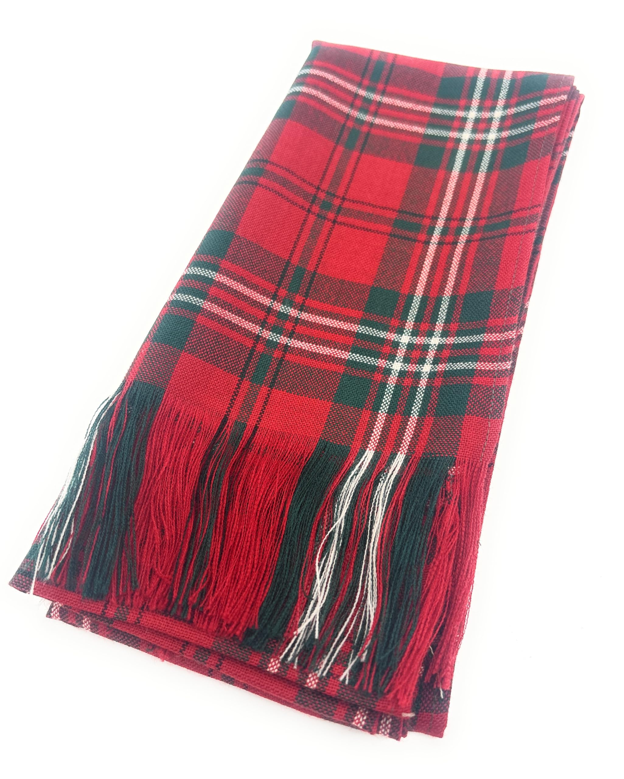 Traditional Pure New Wool Tartan Sash, Scottish Highland Wear, Ladies Burns Night Accessory, Wedding Wear (Scott Red)
