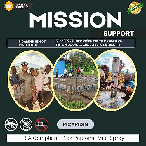 Miniatura 3 de Paquete de viaje repelente de insectos perfumado con picaridina, seis aerosoles de 1 onza, 20% de picaridina sin DEET, protección contra moscas de