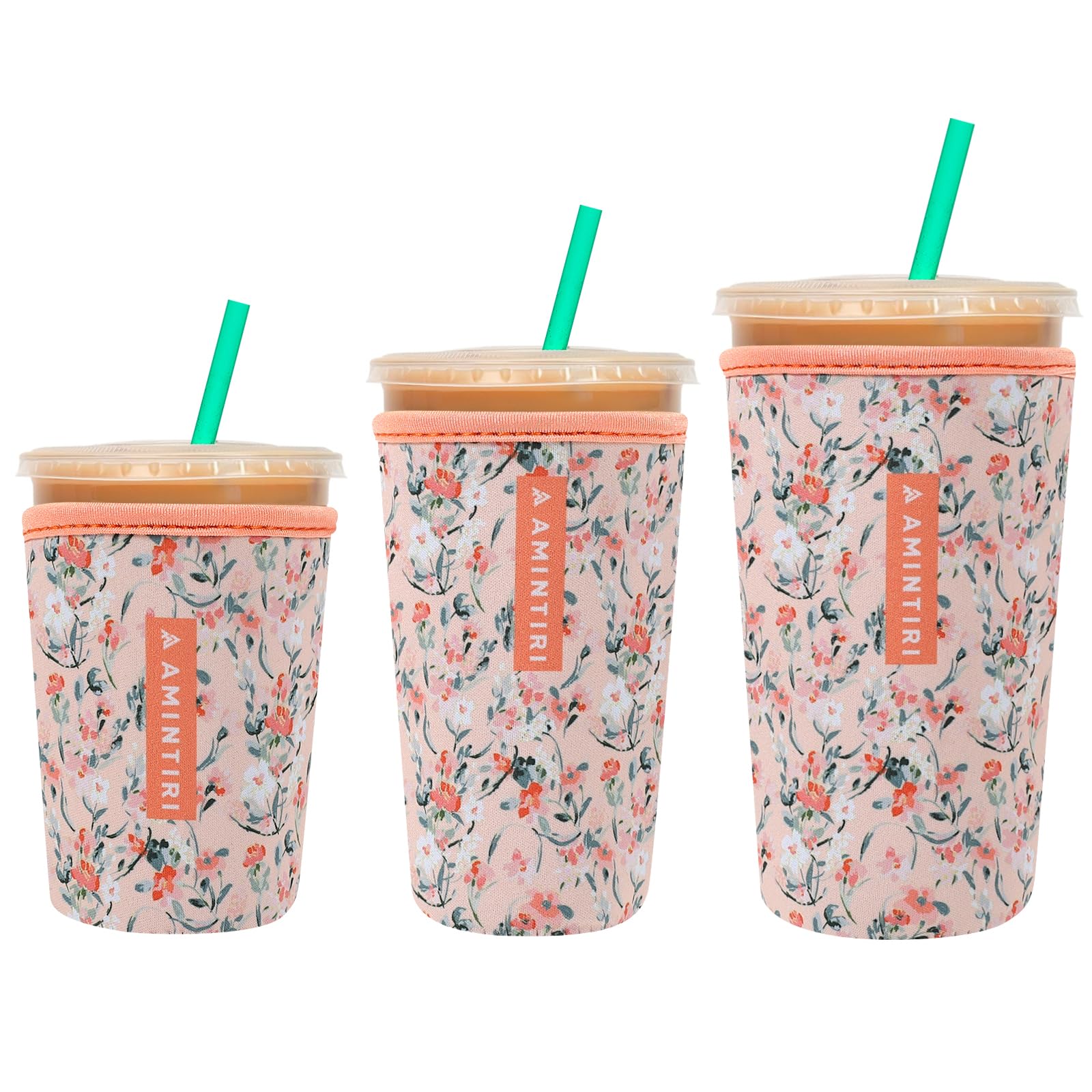 Reusable Insulator Neoprene Sleeve for Iced Coffee &amp; Cold Soda
