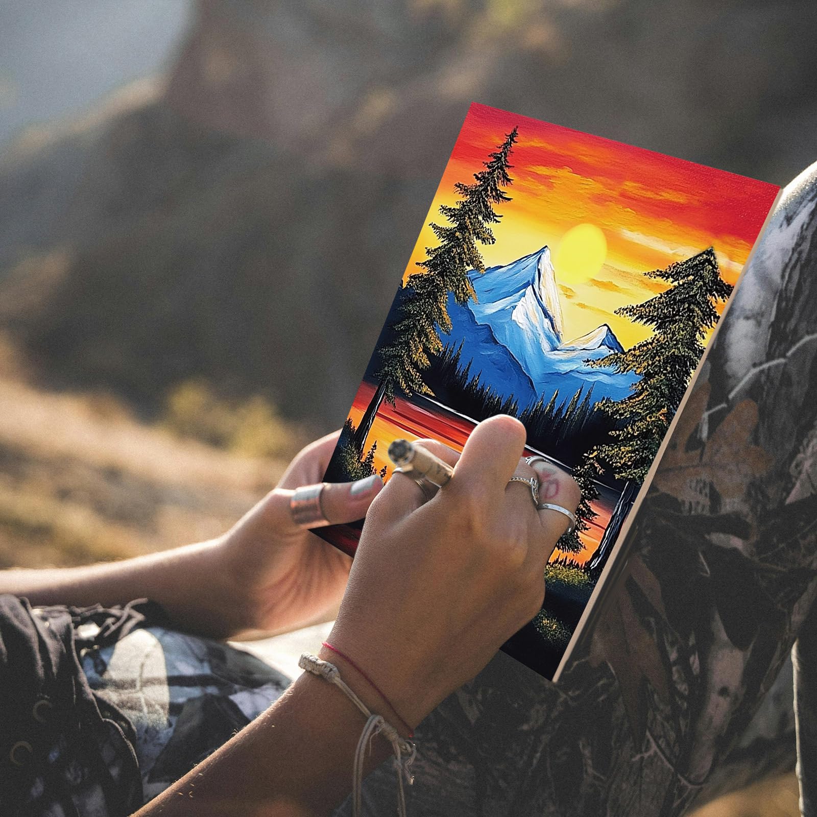 Amazon.com: AmazingSpark 16 Pcs Pre Drawn Canvas to Paint for
