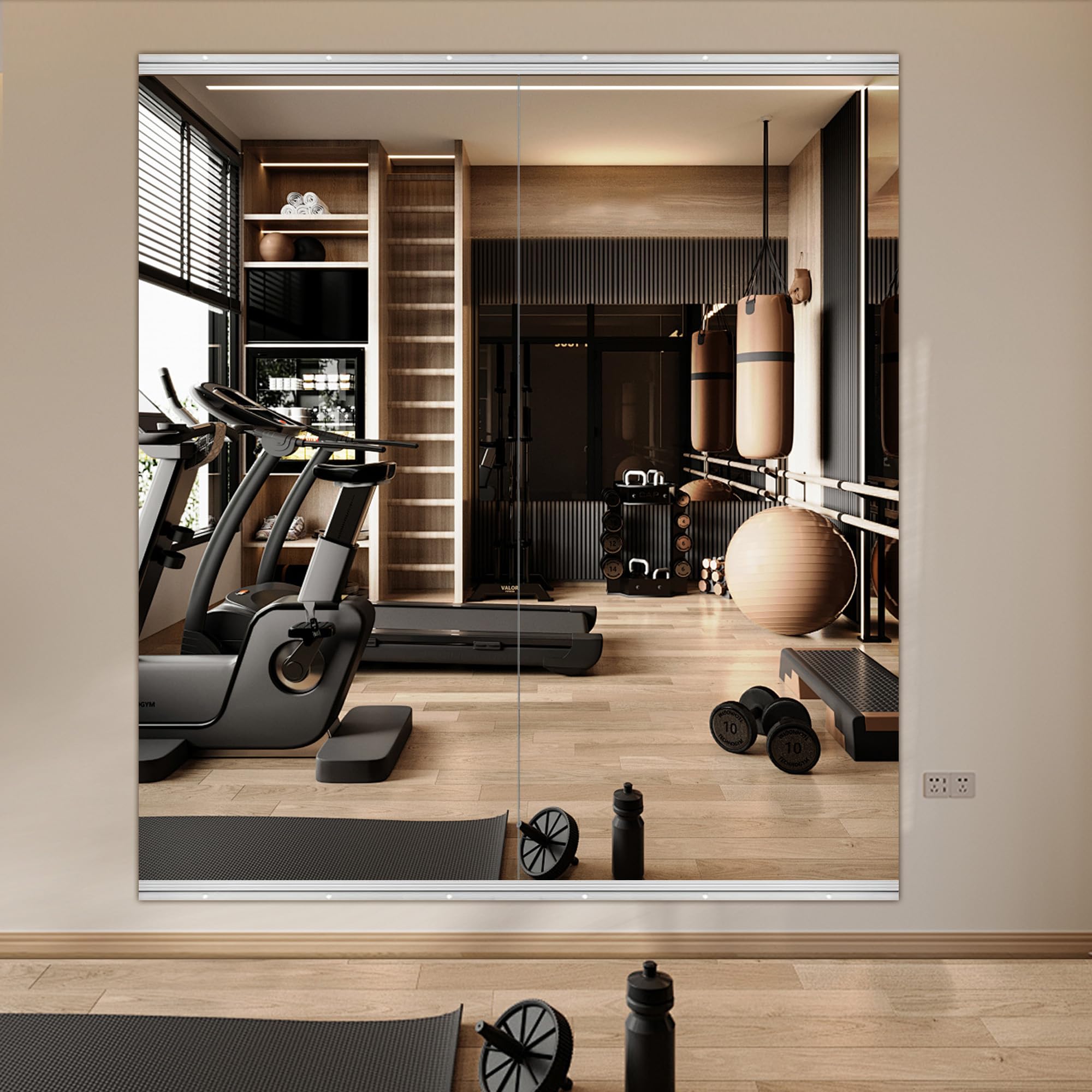 NEUWEABY Lot De 2 Miroirs De Salle De Sport à Domicile, 145 X 61