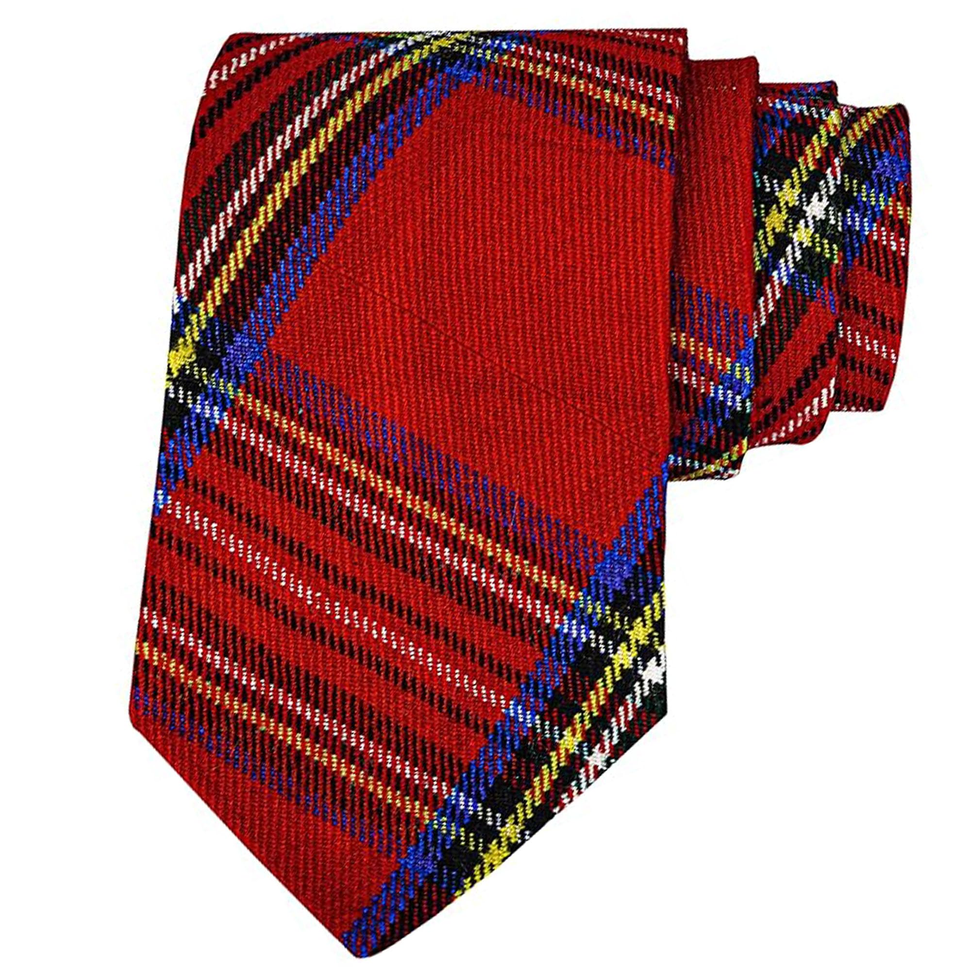 Generic Scottish Royal Stewart Tartan Tie | Necktie for Highland Weddings | Men Formal Dress Neck Tie | 80% Acrylic 20% Wool