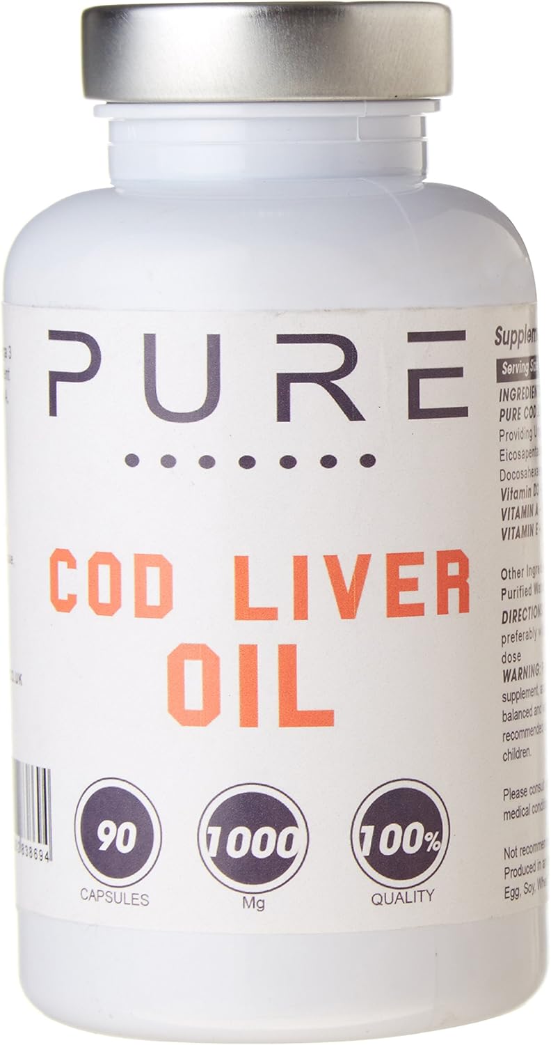 Bodybuilding Warehouse, Pure Cod Liver Oil (1000mg) Supports The