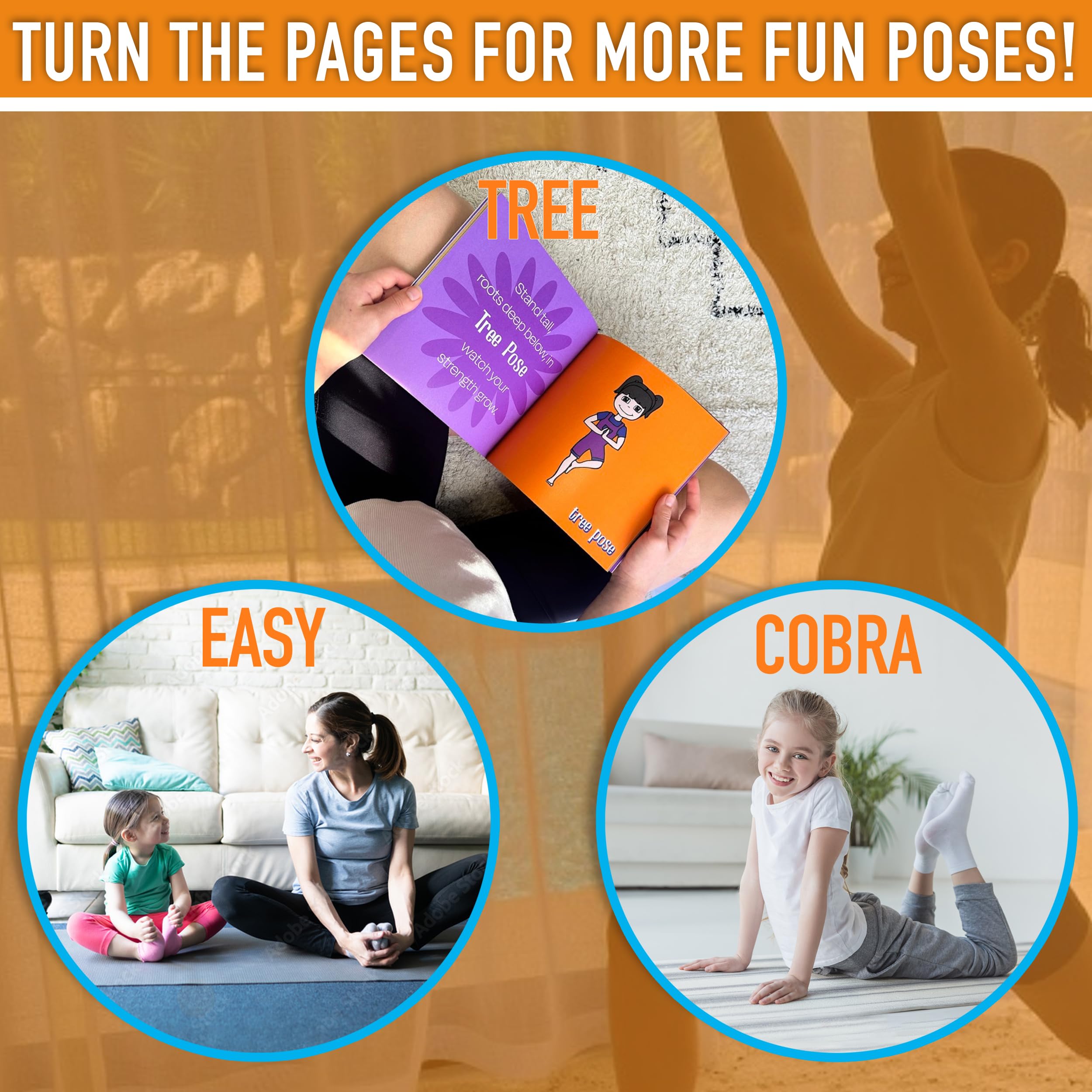 Yoga for Kids - A Calming Kids Yoga Book with 24 Vibrant Colored Yoga Kids Posing. Engaging Toddler yoga, Kids Yoga & Night Time Yoga for Kids. Yoga Book for Kids for Kindergarten, Preschool & School - Image 3