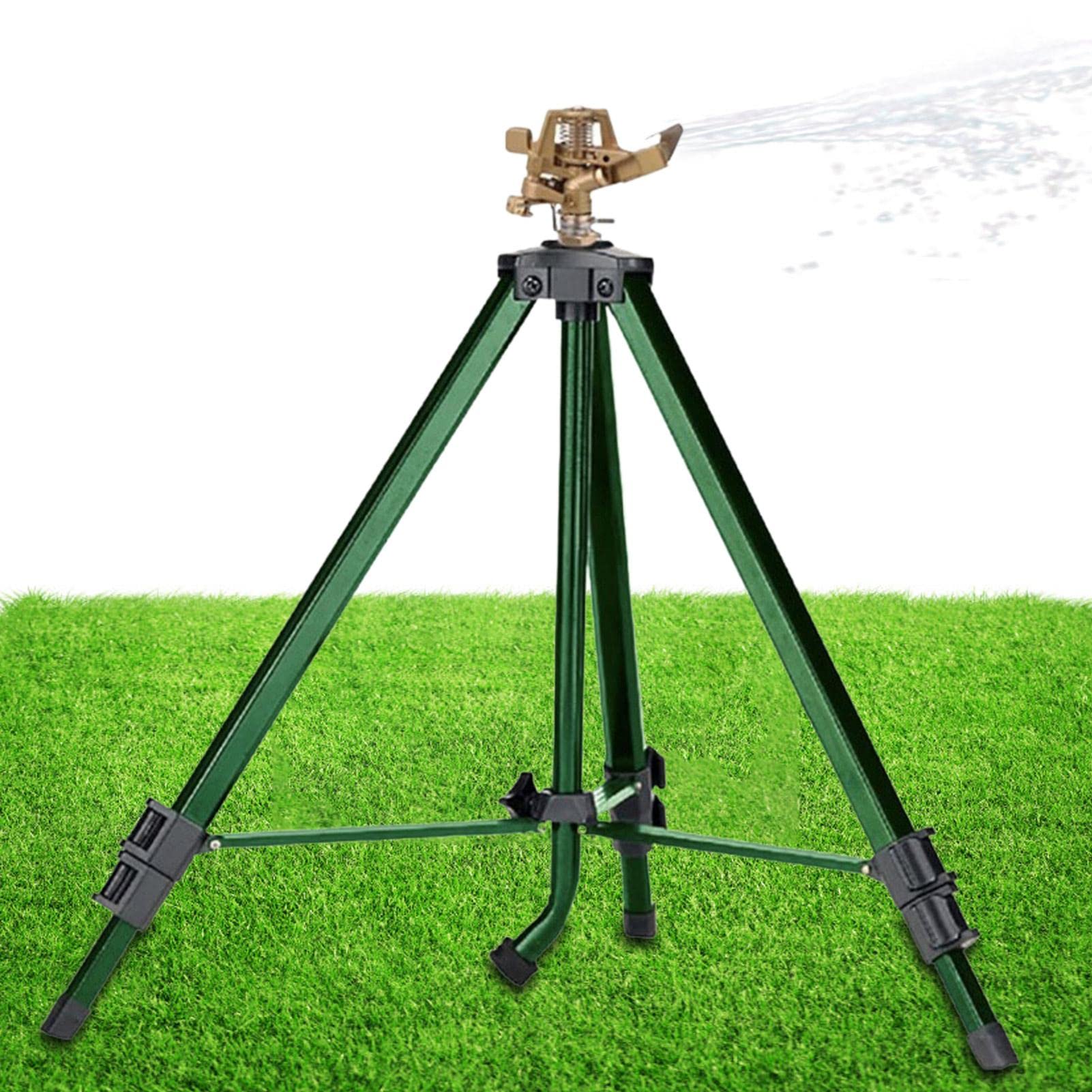 Irrigatore a Impatto Base a Treppiede 2 Pezzi Irrigatori a