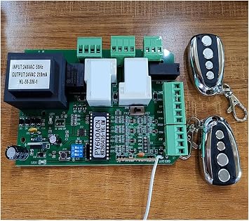 Electric Gate Operators AC Motor Control Board PCB Controller Circuit Board Electronic Card for Sliding Gate Opener for Private Houses, Business Communitie(Kit 3)