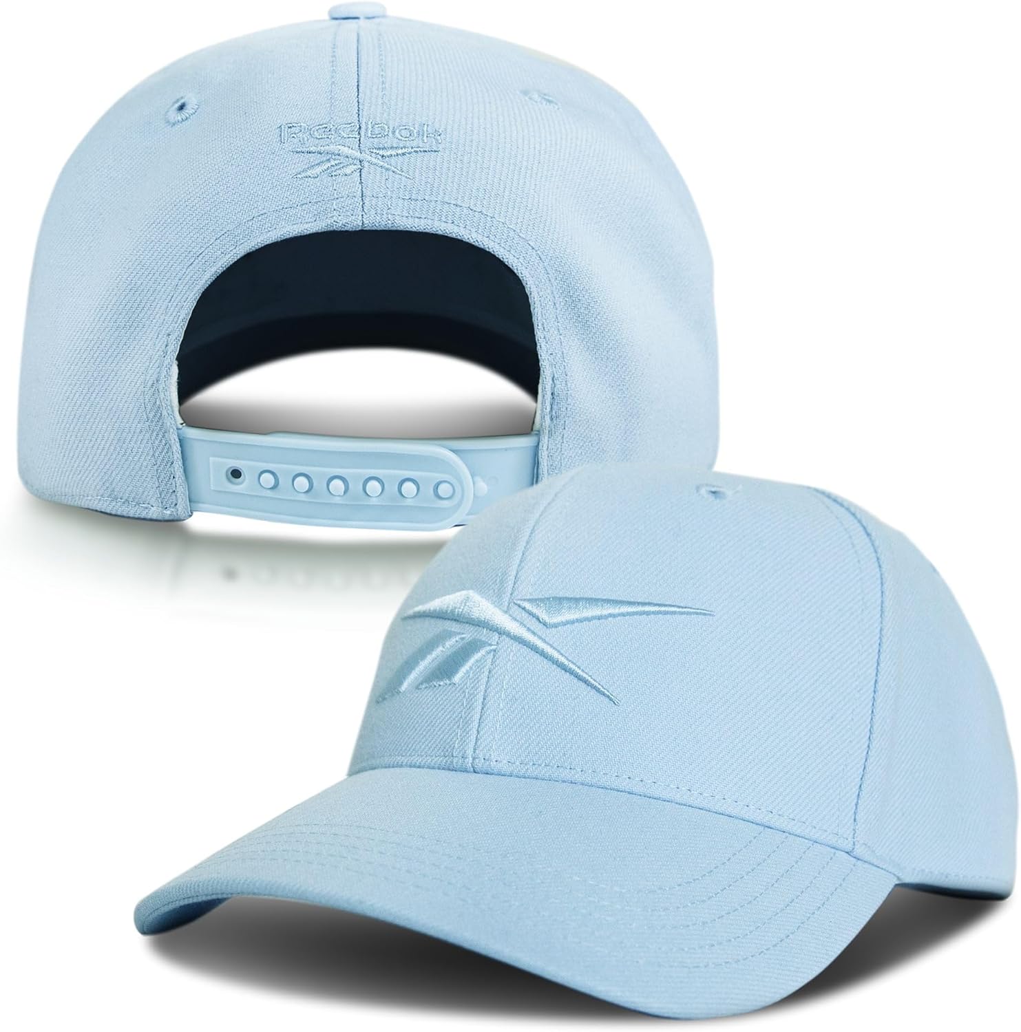 Reebok Vector Baseball Hat | Quick-Drying | Adjustable | Snapback | Everyday | Sun Protection- Y2K Blue