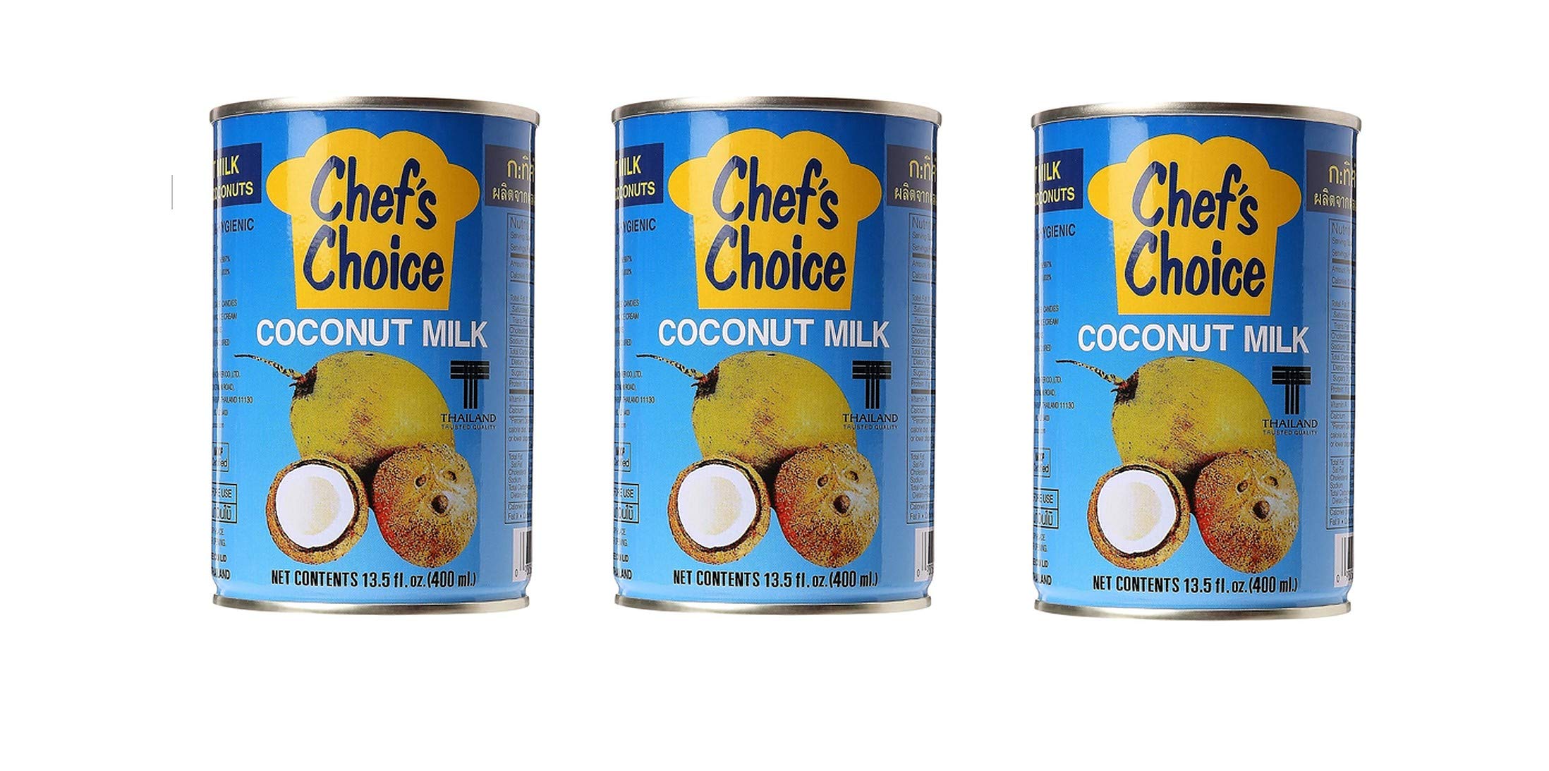 Chef's Choice Coconut Milk, 13.5fl.oz (400mL), 3 Pack