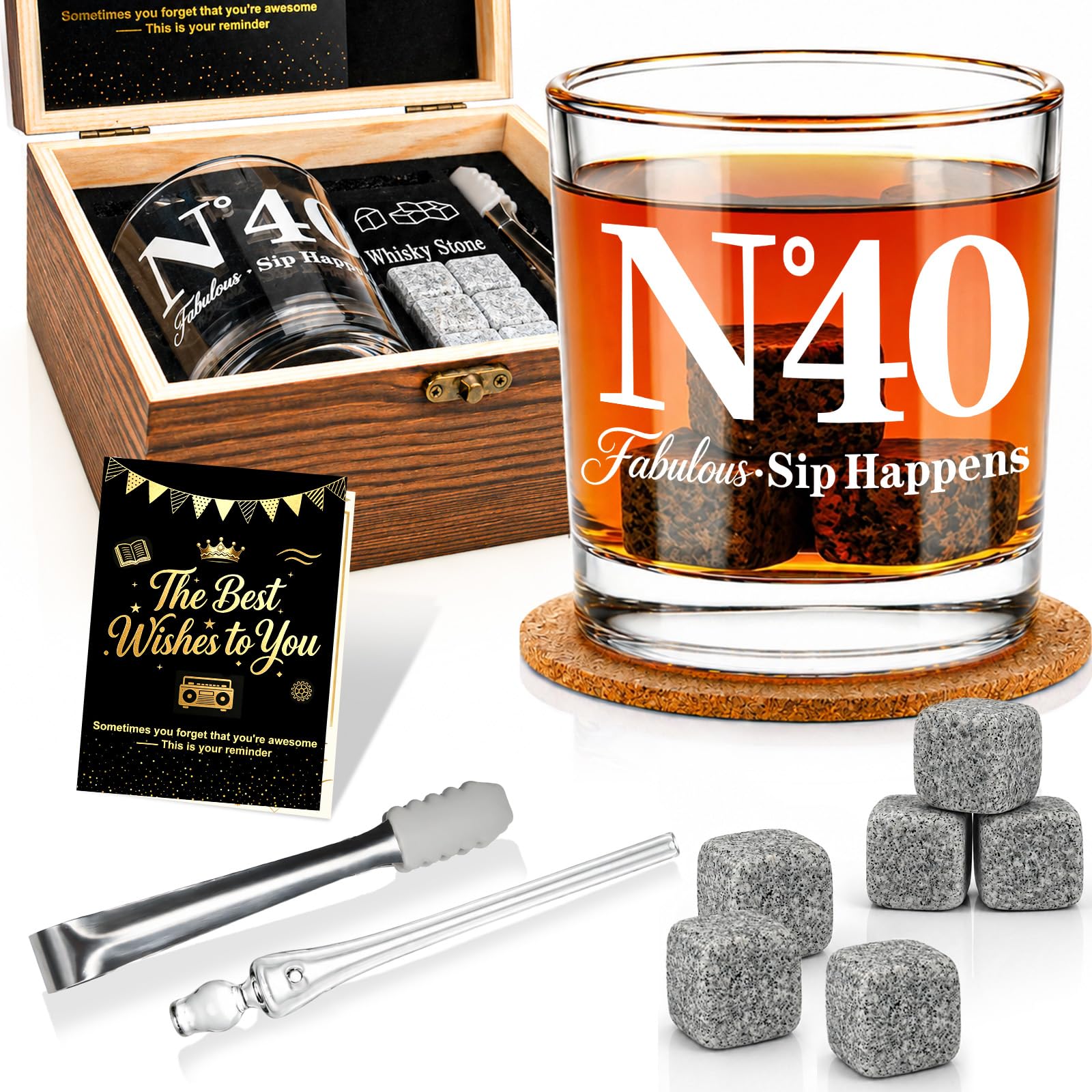 EXREIZST 1986 Whisky Glass Set – 40th Gifts for Men — image 1