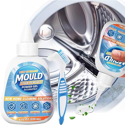 Mosconly Mold Stain Remover Gel, Heavy Duty Washing Machine Cleaner, Multifunctional Stain Remover, Use on