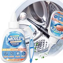 Mold Stain Remover Gel for Washing Machine & Bathroom 8 Fl Oz | Heavy Duty Washing Machine Cleaner, All-Purpose Cleaning Gel for Rubber Gaskets, Shower Grout, Silicone Sealant, Toilet