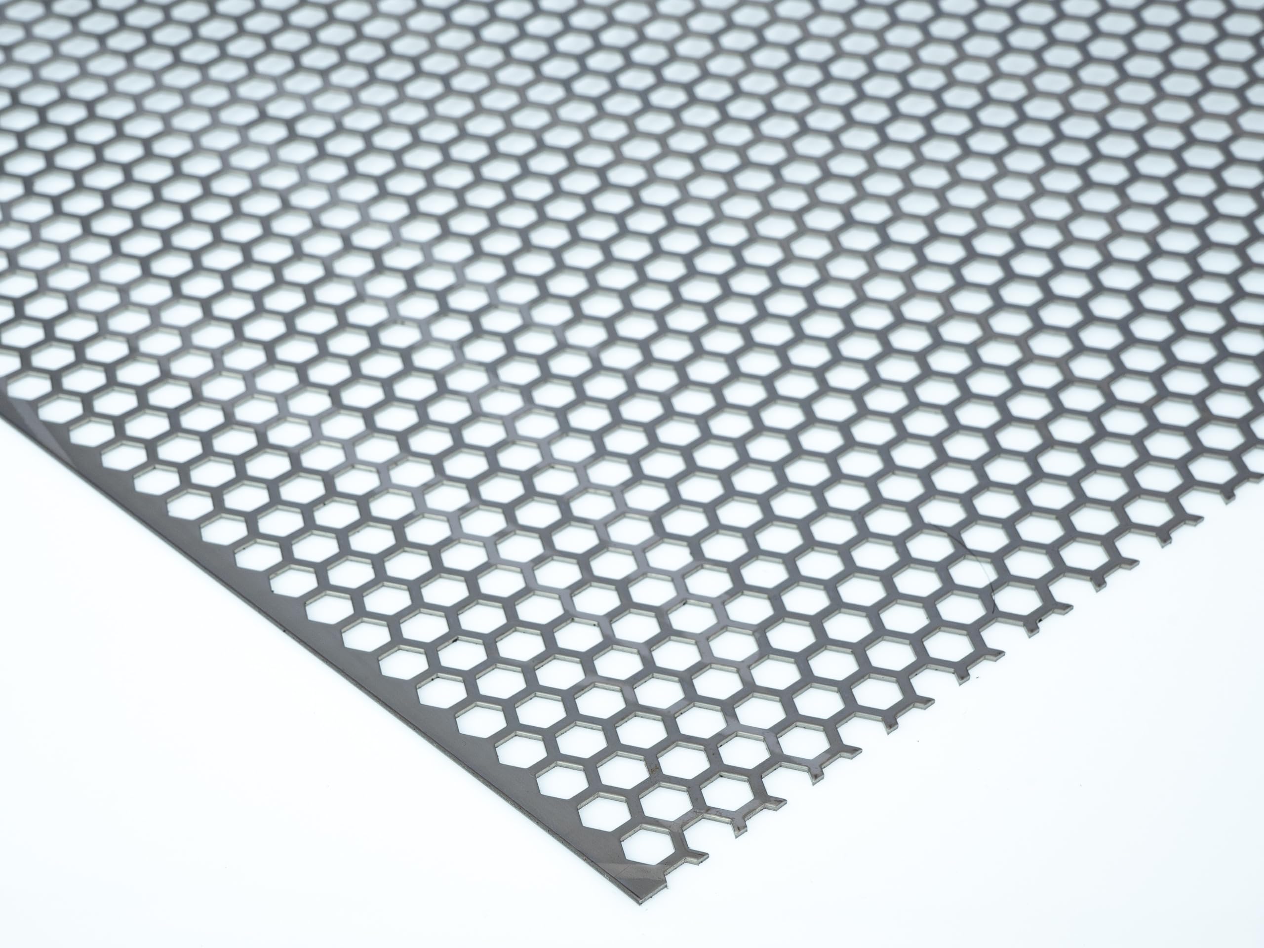 Edelstahl hexagonal HV 7-9 1mm dick - Zuschnitt nach Maß (1000 mm, 600 mm)