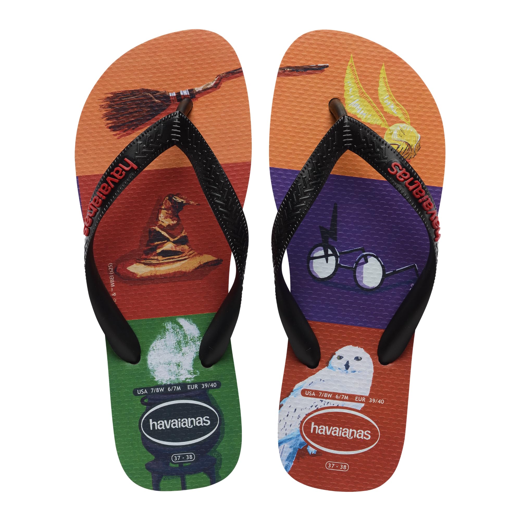 Havaianas Top Harry Potter Unisex Adults FlipFlop Black/Black 5.5/6 UK