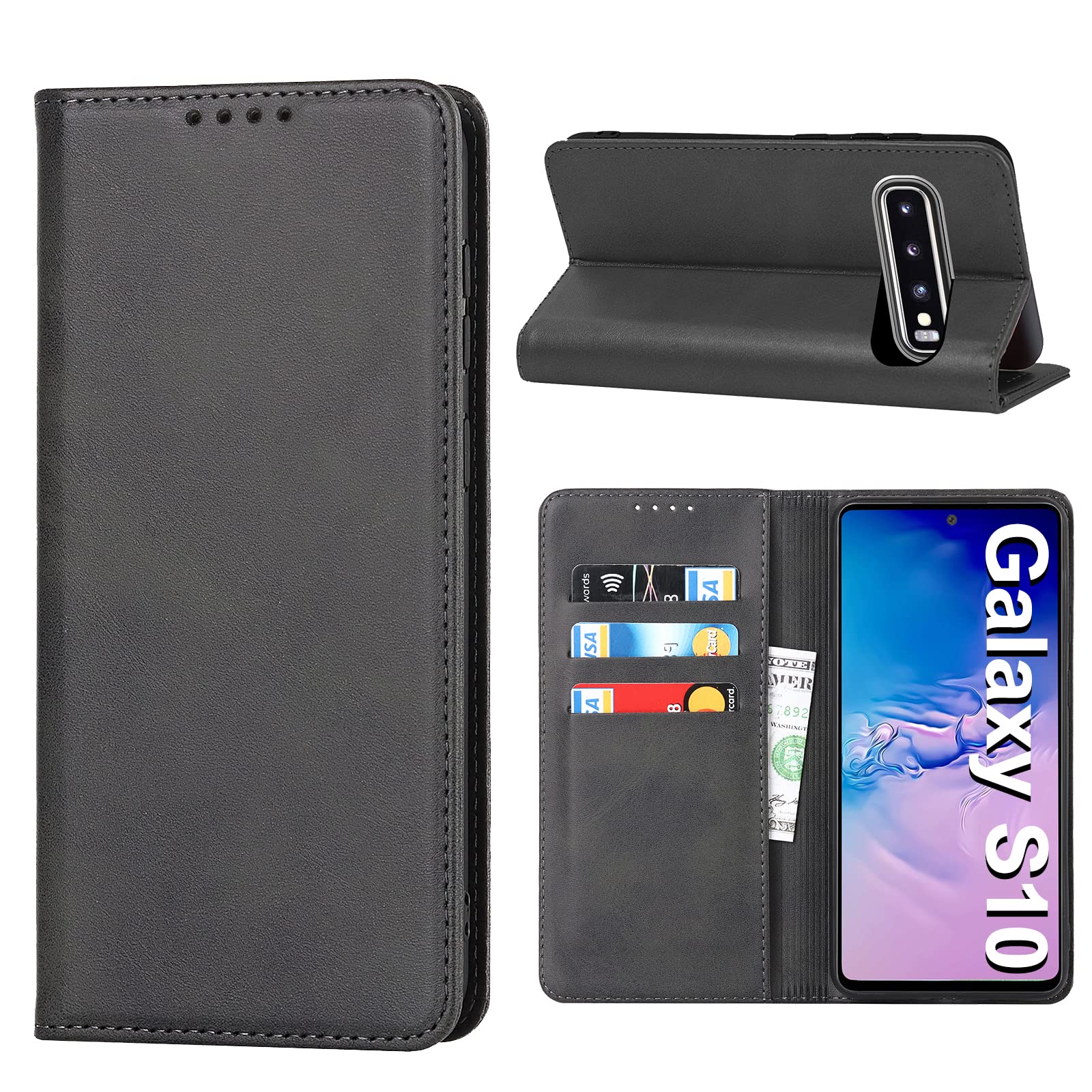 Vaki für Samsung Galaxy S25/S25 Plus/S25 Ultra/S21/S22/S23/S21 FE/S8/S9/S10 4G/S23 FE/S20/S20 Plus Hülle mit Schutzfolie