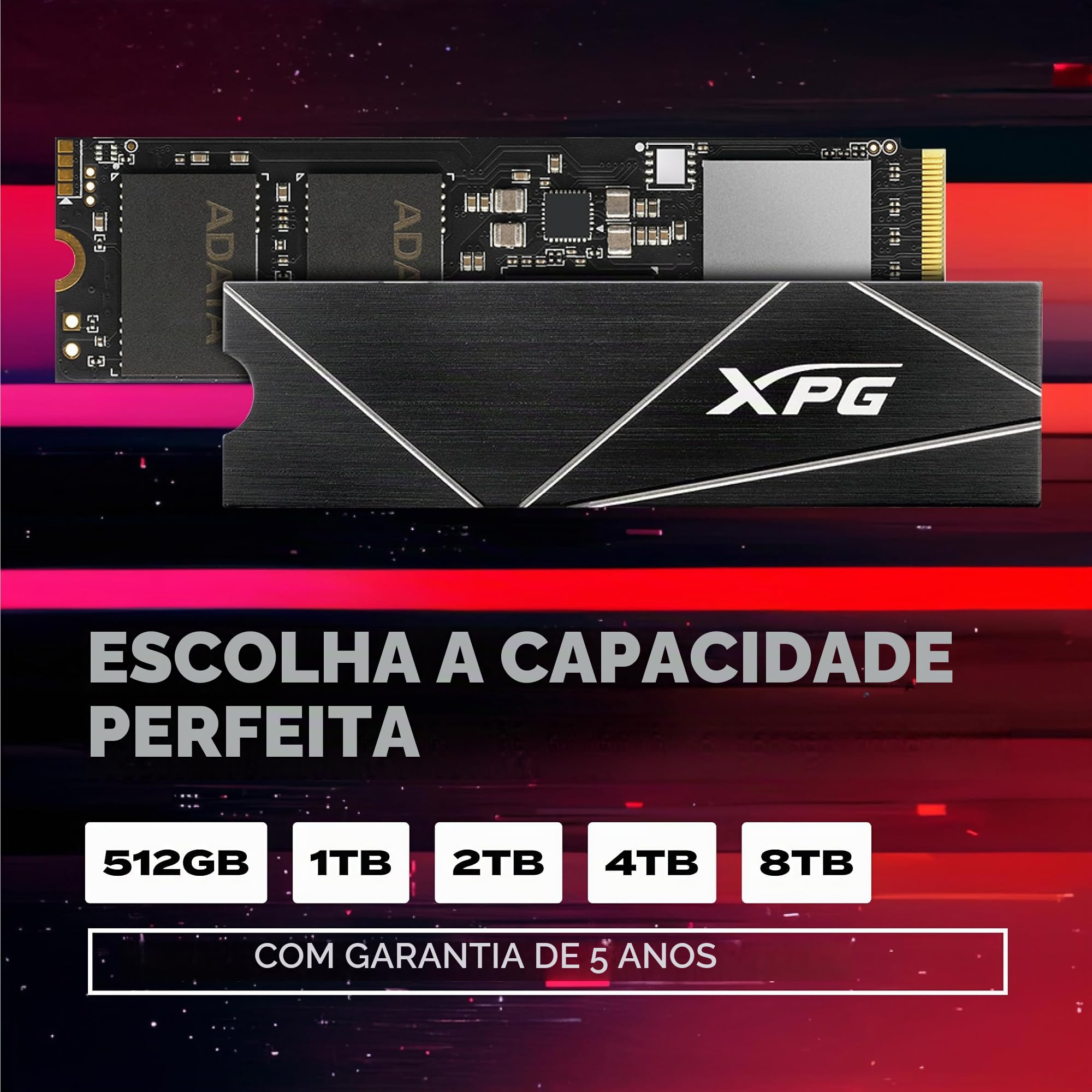 XPG GAMMIX S70 Blade, unidade de estado sólido PCIe Gen4, 4 TB
