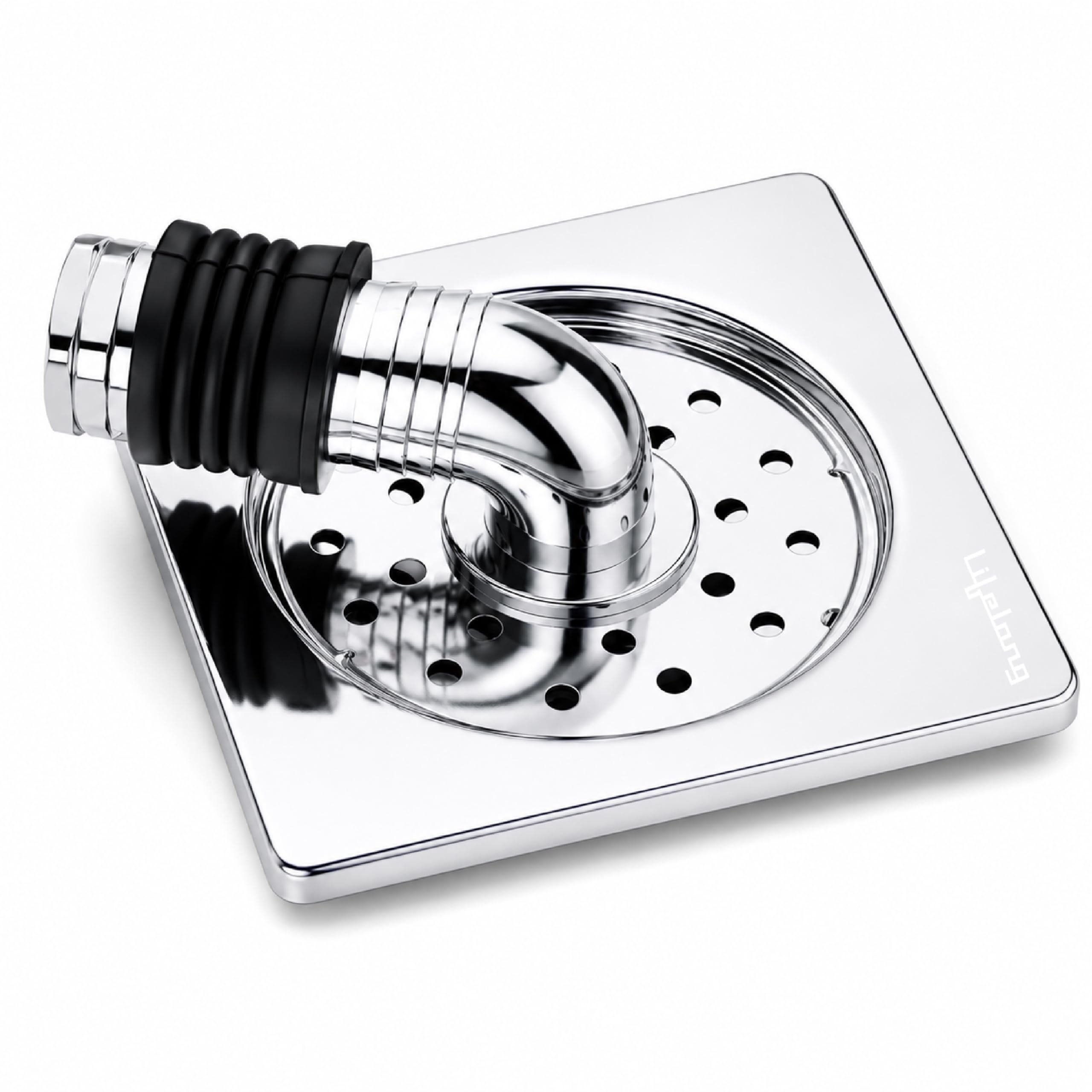 Lifelong 5 Inch Outlet Pipe Connector for Washing Machine | Bathroom Floor Drain Cover | Sink Strainer & Drain Filter | Anti-Overflow & Backflow Preventer | Sink Drainer & Drainage Cover (LLHIEG01)