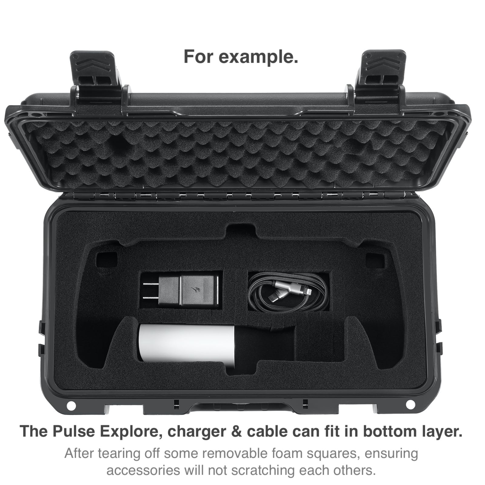 ZENACCE Funda rígida de Transporte para Reproductor Remoto PS Portal, Bolsa de Viaje Impermeable para Consola de Mano PlayStation Portal y Accesorios, Black, Compacto