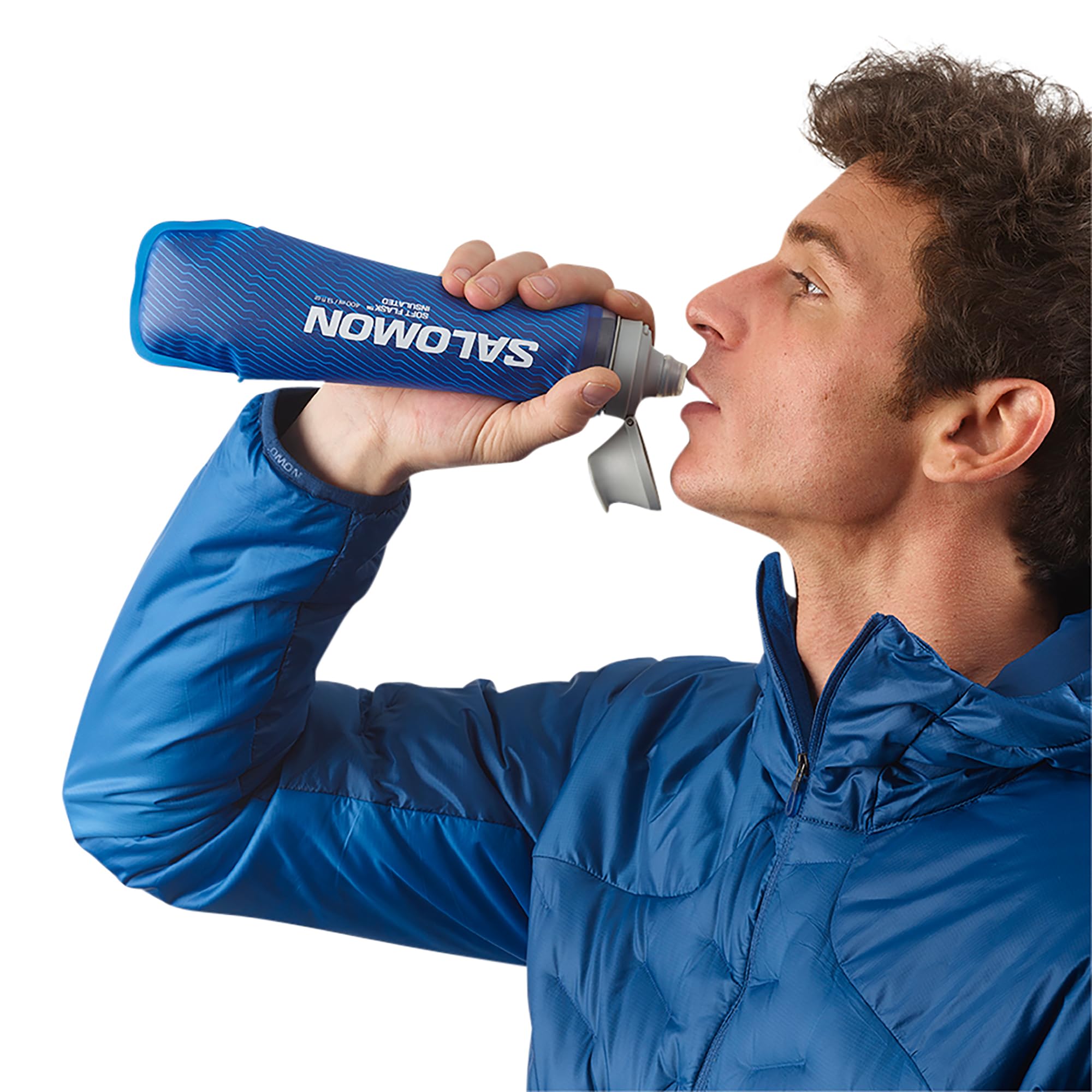 Salomon Soft Flask 400ml/13oz Insulated 42 Accesorios de Hidratación Unisexo, Temperatura adecuado, Comodidad sobre la marcha, Practicidad versátil, Azul