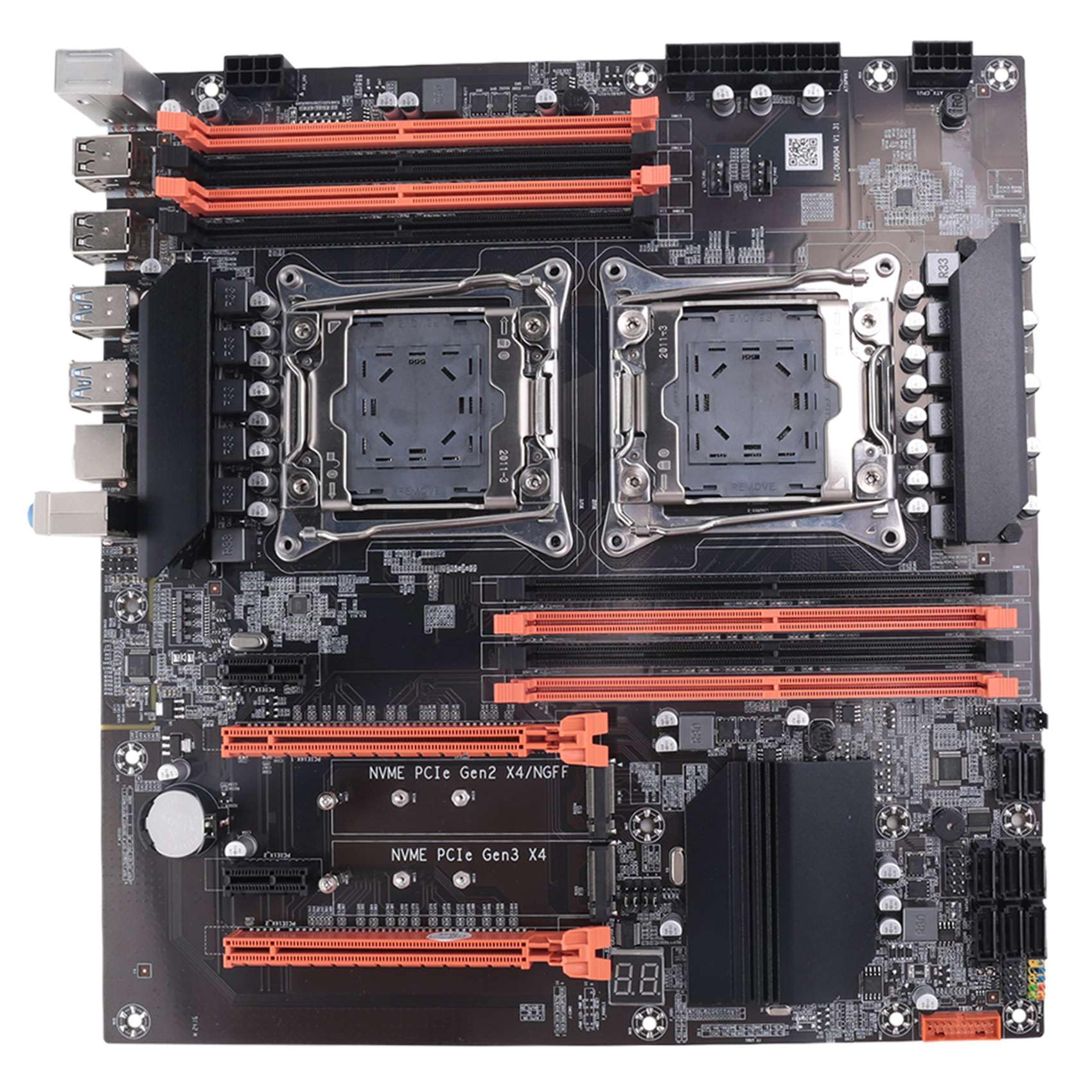 X99 Dual CPU płyta główna + kabel + kabel przełącznika + przegroda + pasta termoprzewodząca LGA 2011 DDR4 2011-V3 płyta główna CPU