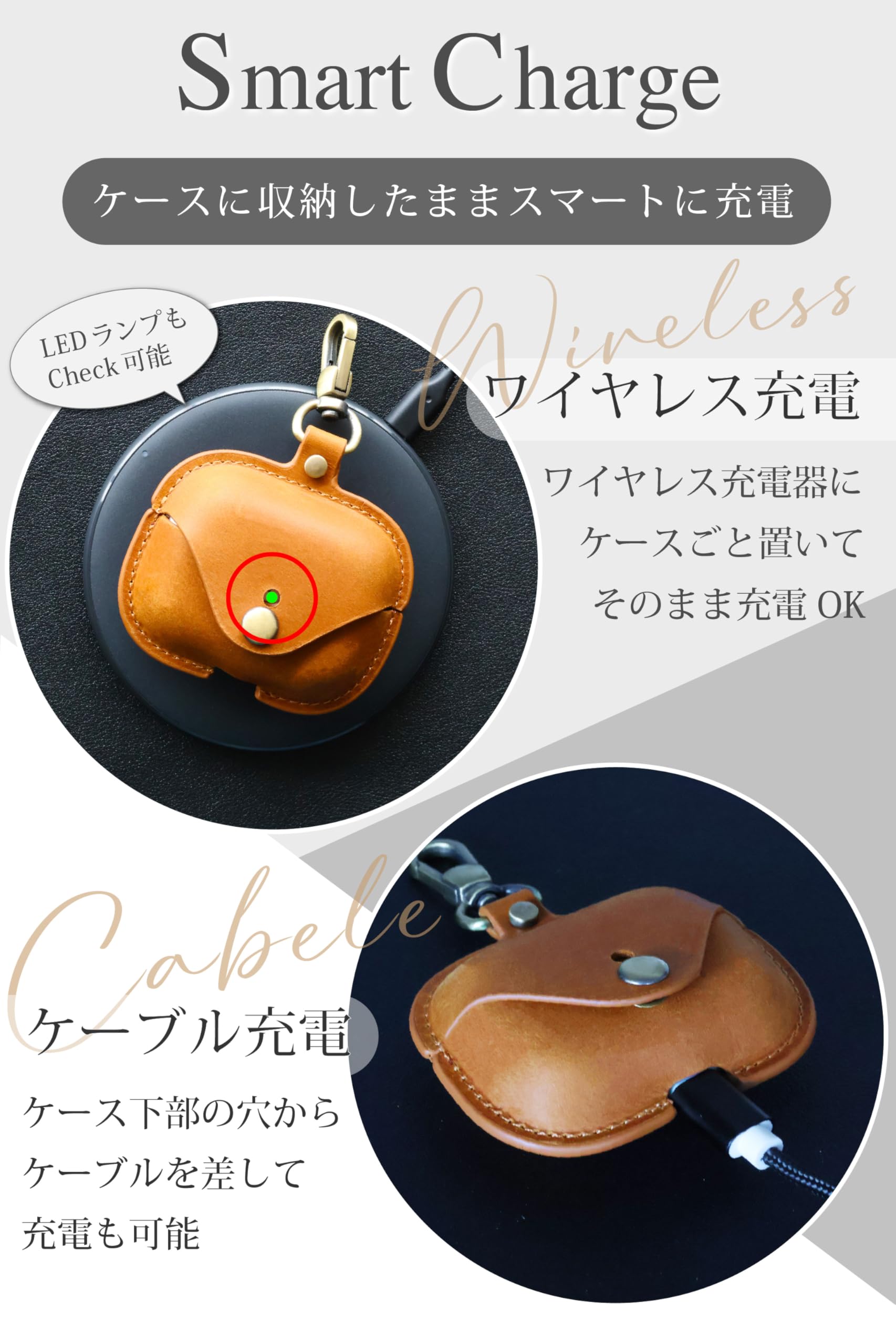 Amazon | Pop Frog airpods pro2 ケース レザー pro 2 本革イヤホン