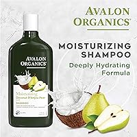 Vista 4 de Avalon Organics Champú de pera de coco totalmente natural, 11 onzas líquidas