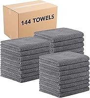 Vista 1 de Arkwright Toallas de Salón a Prueba de Blanqueador a Granel - Caja de 144 - Microfibra Ultra Suave, Delicada, Altamente Absorbente y de Secado