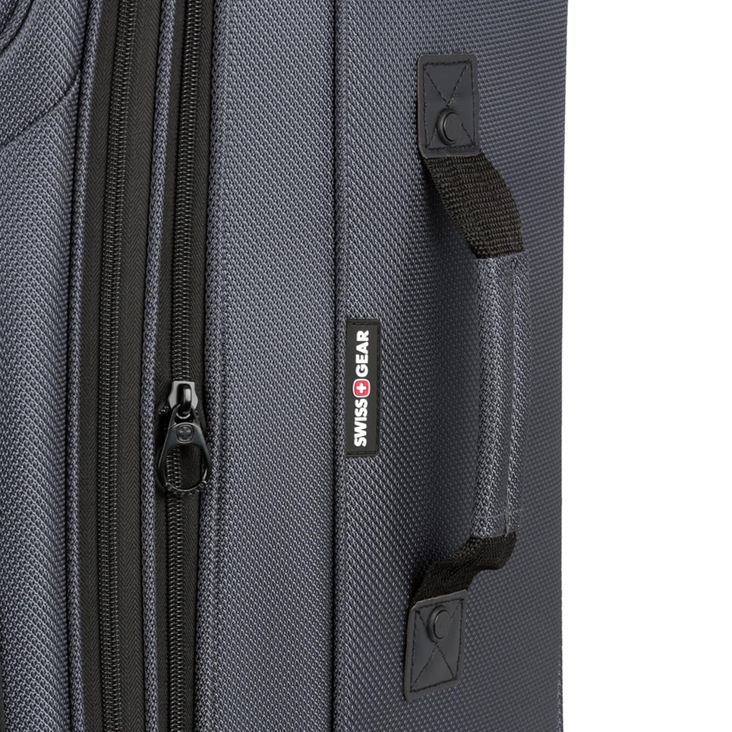 SwissGear Sion 3-Piece Softside Expandable Luggage Set – Includes 21-Inch Carry-On and 25 & 29-Inch Checked Suitcases with 360-Degree Wheels and Retractable Handles – Dark Gray 10 SwissGear Sion 3-Piece Softside Expandable Luggage Set – Includes 21-Inch Carry-On and 25 & 29-Inch Checked Suitcases with 360-Degree Wheels and Retractable Handles – Dark Gray - Image 10