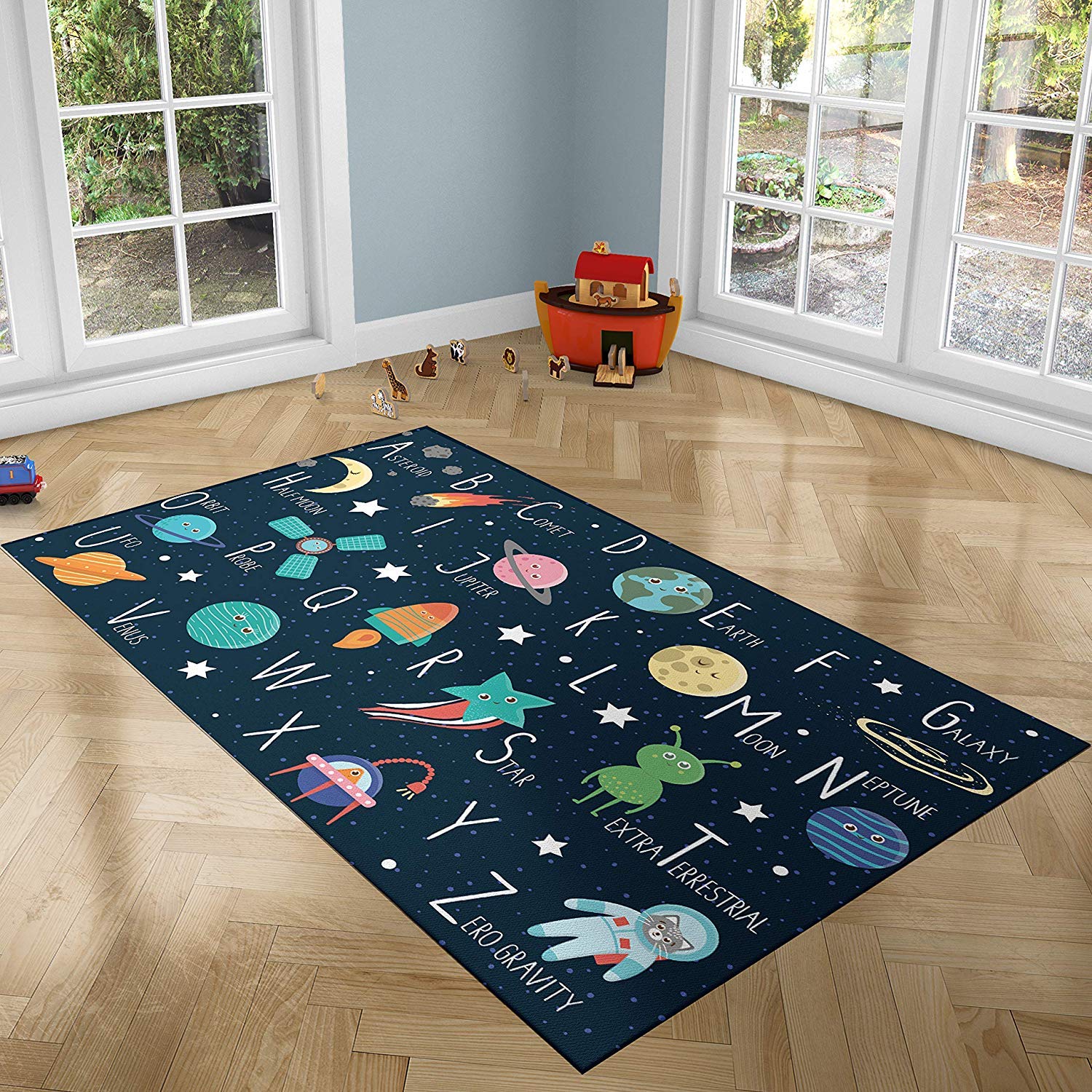 Suelos Infantiles Oedim Alfombra Infantil Luna Y Estrellas Para