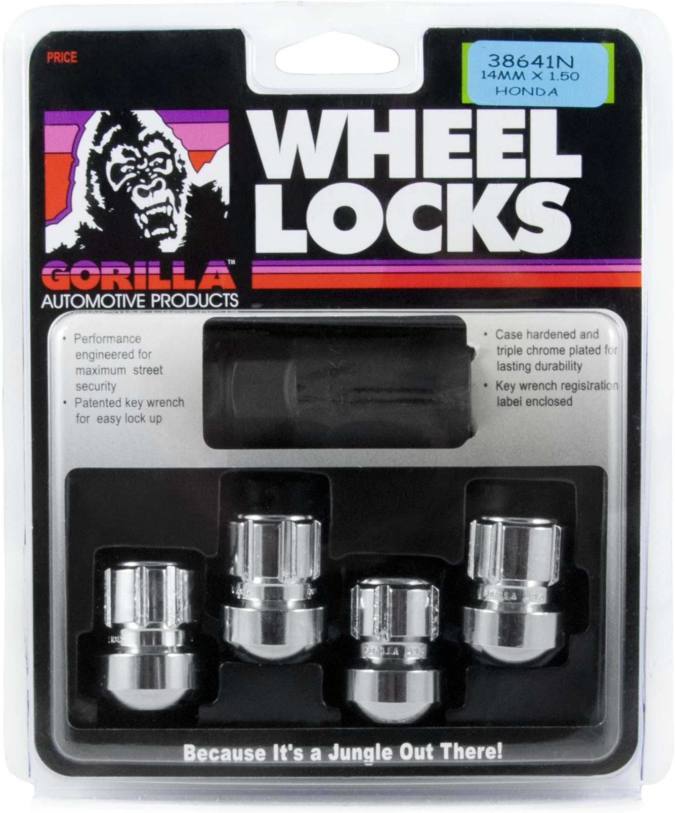 Gorilla Automotive 71641N Acorn Wheel Locks (14mm x 1.50 Thread Size) Automotive