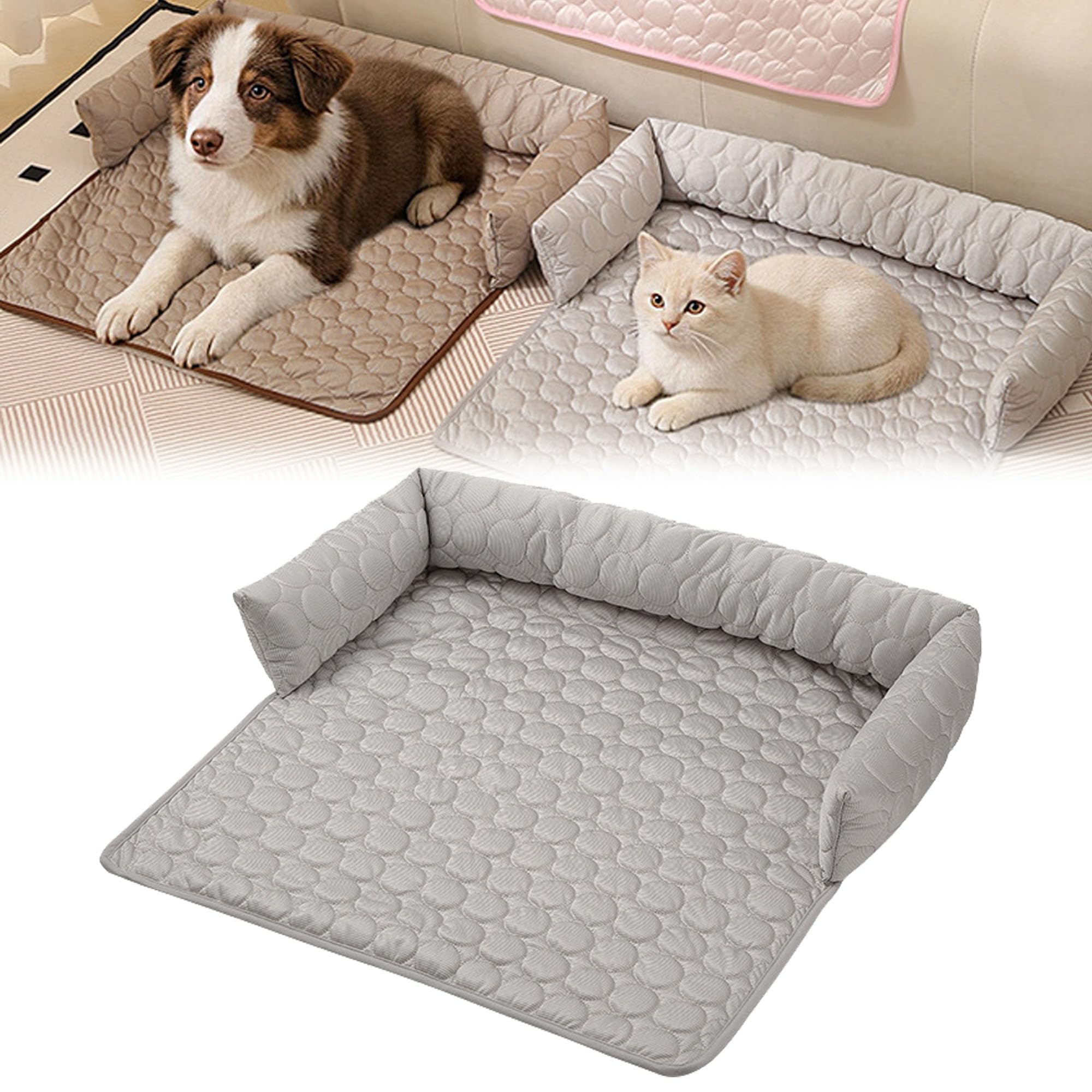 Tapis rafraîchissant grand chien sans gel anti-dérapant pour l'été