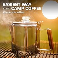 Vista 6 de COLETTI Cafetera percoladora Bozeman — SIN aluminio ni plástico [6 tazas]