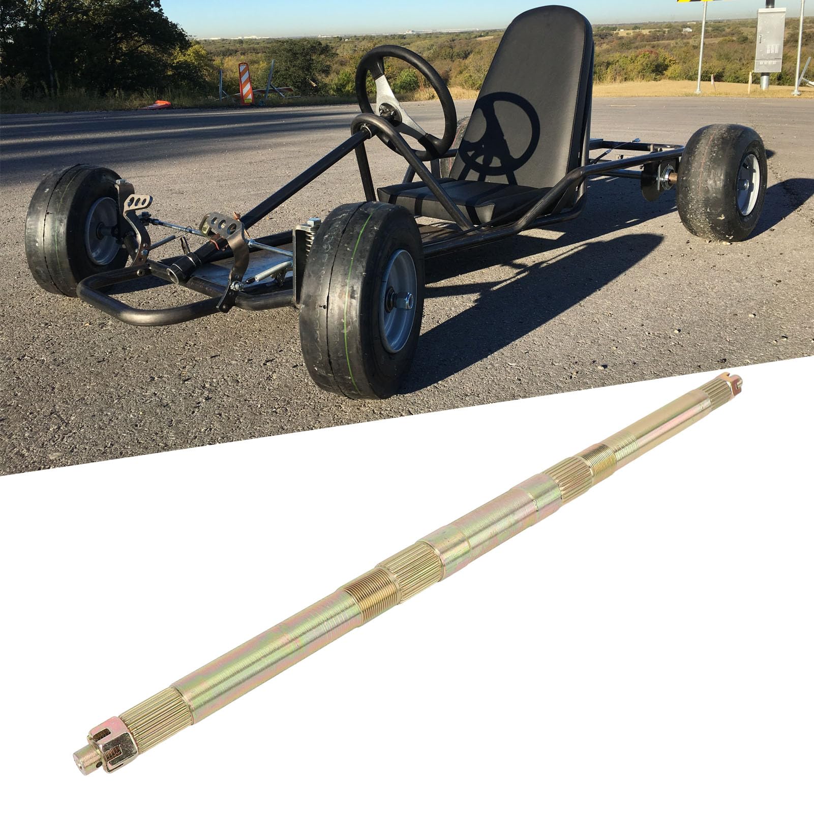 Oś Tylna Go Kart 24 Cali Stal Stopowa