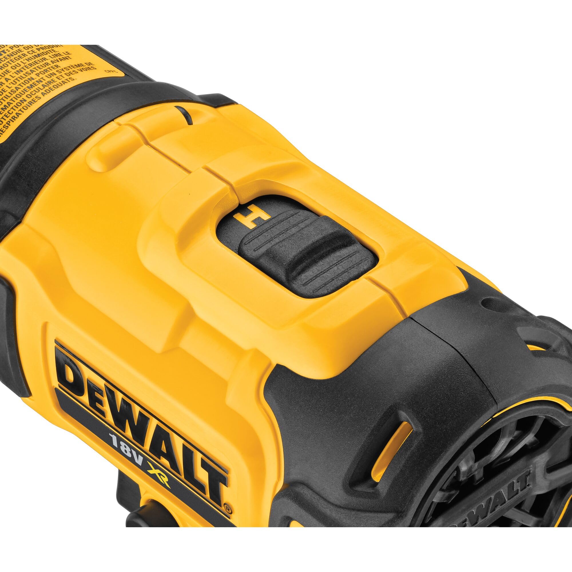 DEWALT DCE530N-XJ Pistola de Aire Caliente XR 18V 290-530°C 2 Temperaturas LED