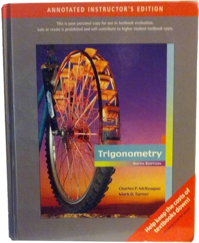 THE BOOK/ＣＤ Trigonometry, 6th Edition: Charles P. McKeague, Mark D