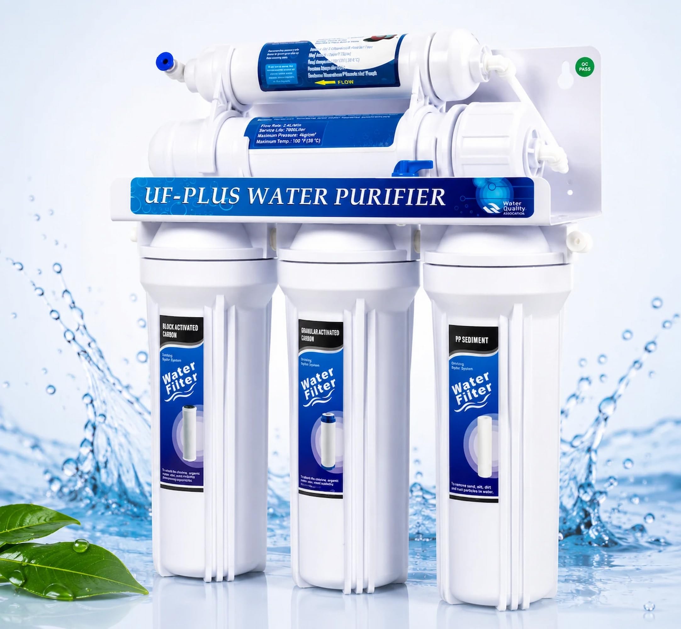 Depuratore Acqua Ultrafiltrazione 5 Stadi filtri | DC-UF5 Purificatore domestico acqua potabile dal rubinetto di casa