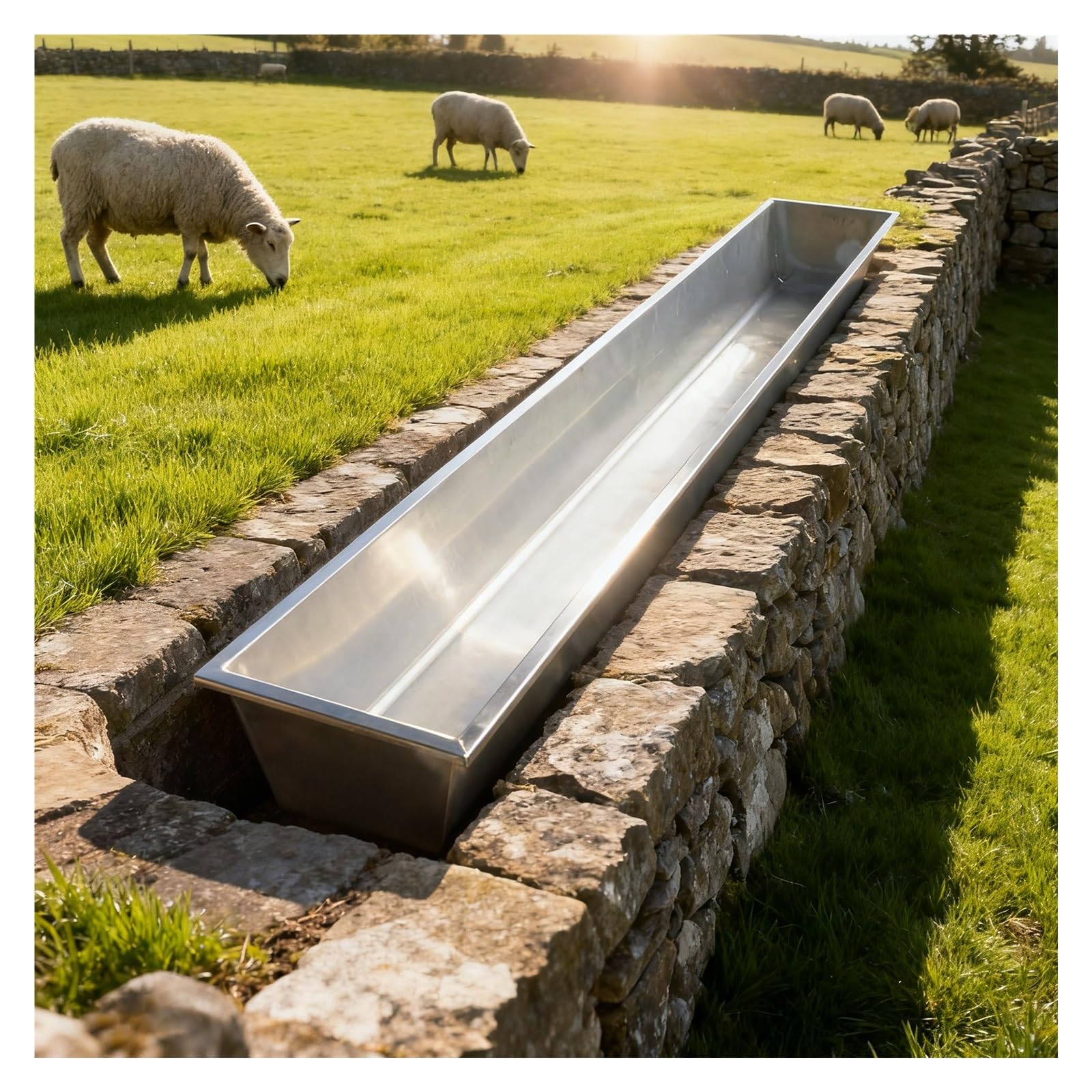 Comedero Resistente para ovejas y Cabras, comedero portátil para heno de Caballos, Adecuado para ranchos/establos/Granjas/cobertizos, bebederos para Ganado, Hecho de Metal, Capacidad de carg