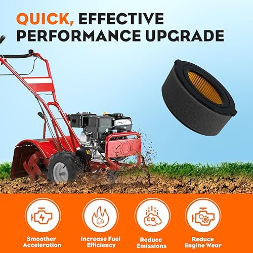 Miniatura 3 de Hipa 951-10794 Filtro de aire de repuesto para MTD 951-14262 751-10794 751-14262 Se adapta a 208cc Troy-Bilt Craftsman Yard Machines Cultivator