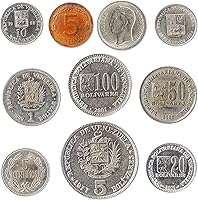 Vista 2 de Venezuela 10 Monedas Mixtas Centimos Bolívares Desde 1953