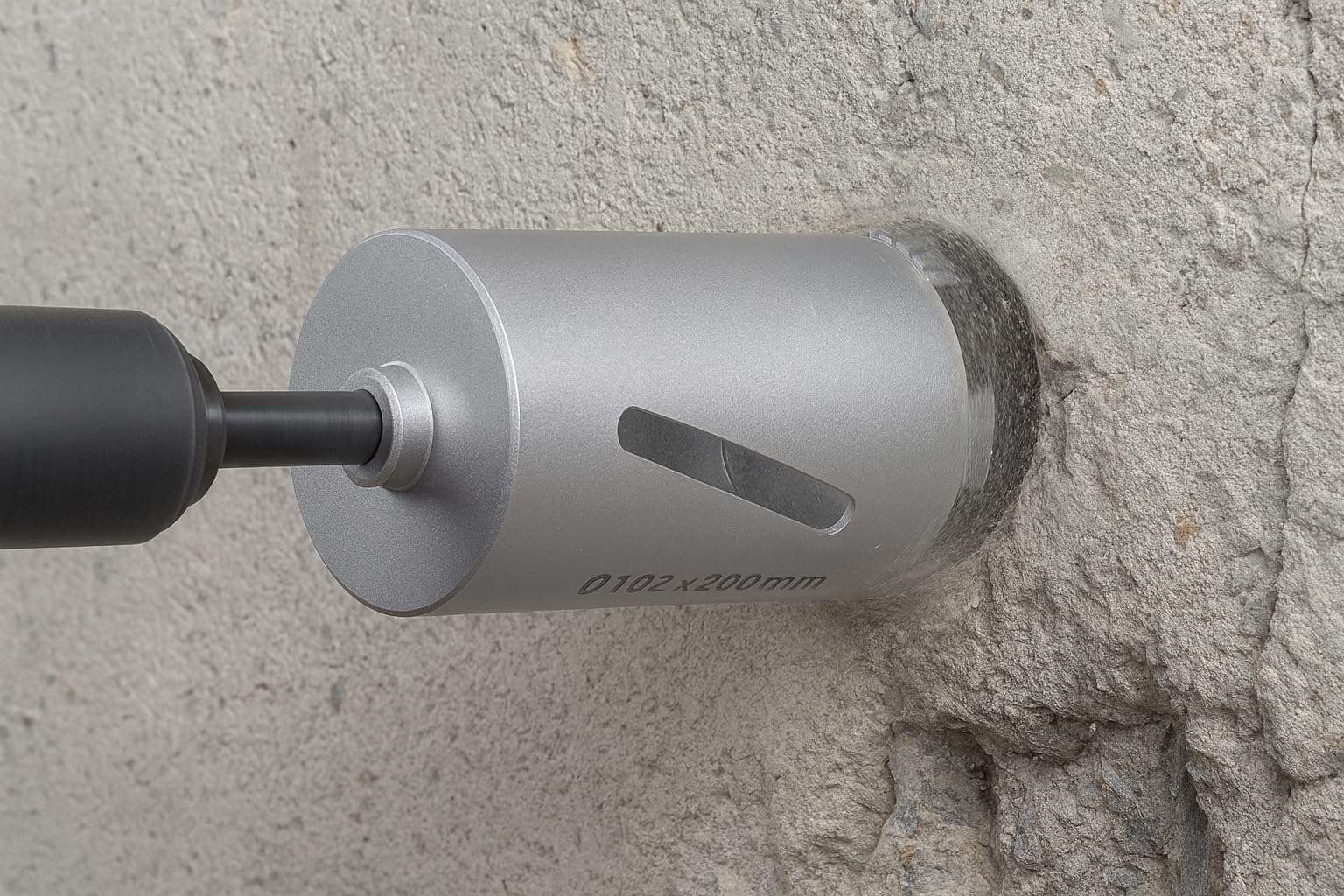 SDS MAX Wiertło diamentowe DM 32-150 mm L 200 mm M22 z ostrym gwintem do młotowiertarki (DM = 51 mm)