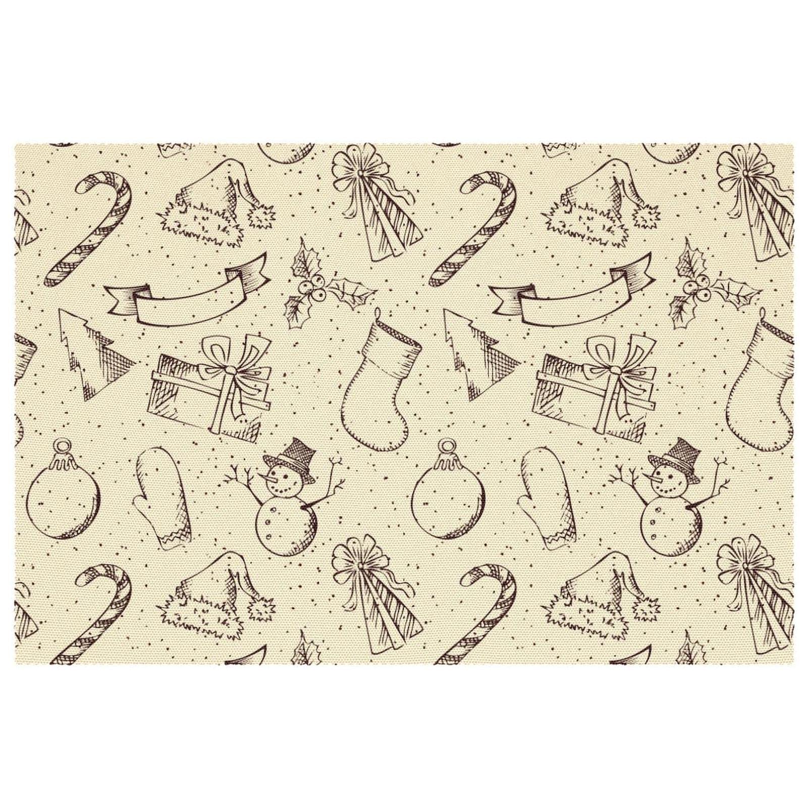 Sets de table de Noël pour protéger la table des plats chauds et taches