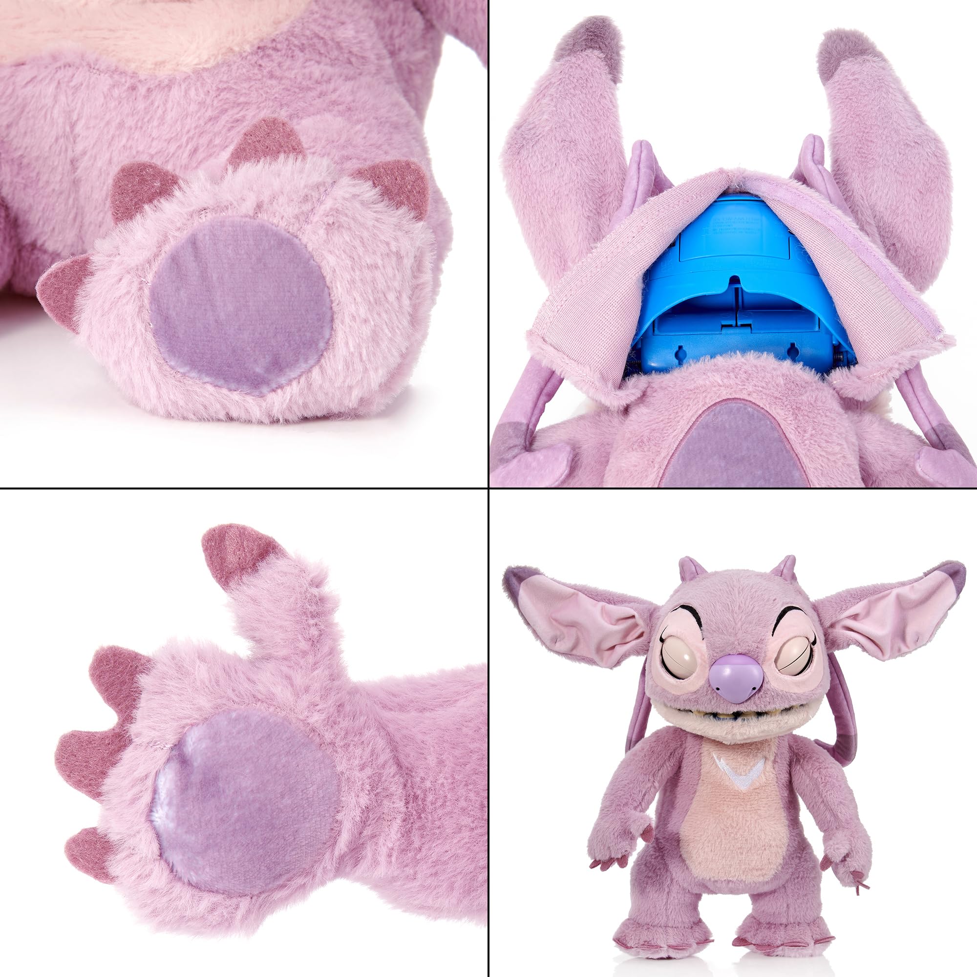 WOW! STUFF Disney Angel Puppetronic by RealFX | with a Limited 1st Edition Certificate | Looks, Feels & Sounds Real! | Disney's Lilo & Stitch | Over 100 Action & Sounds | 18" High | Ages 6+
