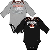 Vista 1 de Gerber Body de manga larga para bebé de equipo de la NFL, 2 unidades Color del