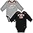 Gerber NFL Unisex Baby 2 Pack Long Sleeve Onesie Bodysuit, Team Color, 18 Months