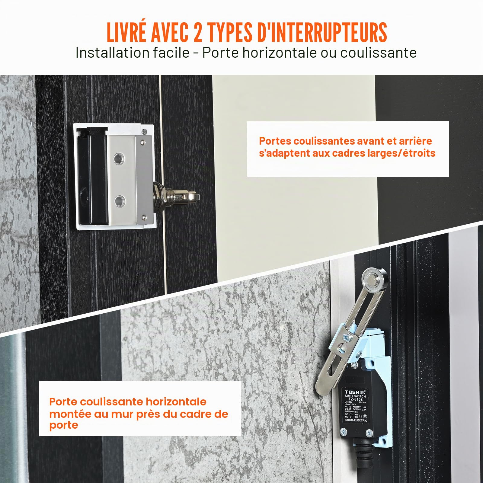 VEVOR Rideau d'air intérieur commercial 1,5 m, super puissance, 2 vitesses, 3566 m³/h, rideaux d'air muraux pour portes, ventilateur intérieur de porte avec interrupteur de fin de course robuste