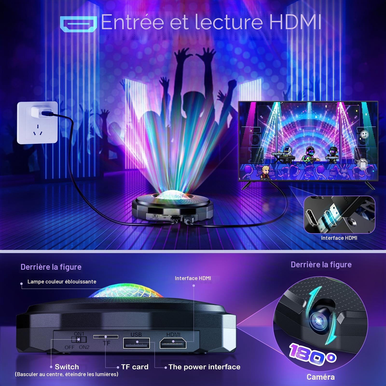 Tapis de Danse pour Adultes et Enfants,Doubles Tapis de Danse musicaux électroniques avec lumière LED,antidérapant pour Enfants, Adultes, Filles et garçons