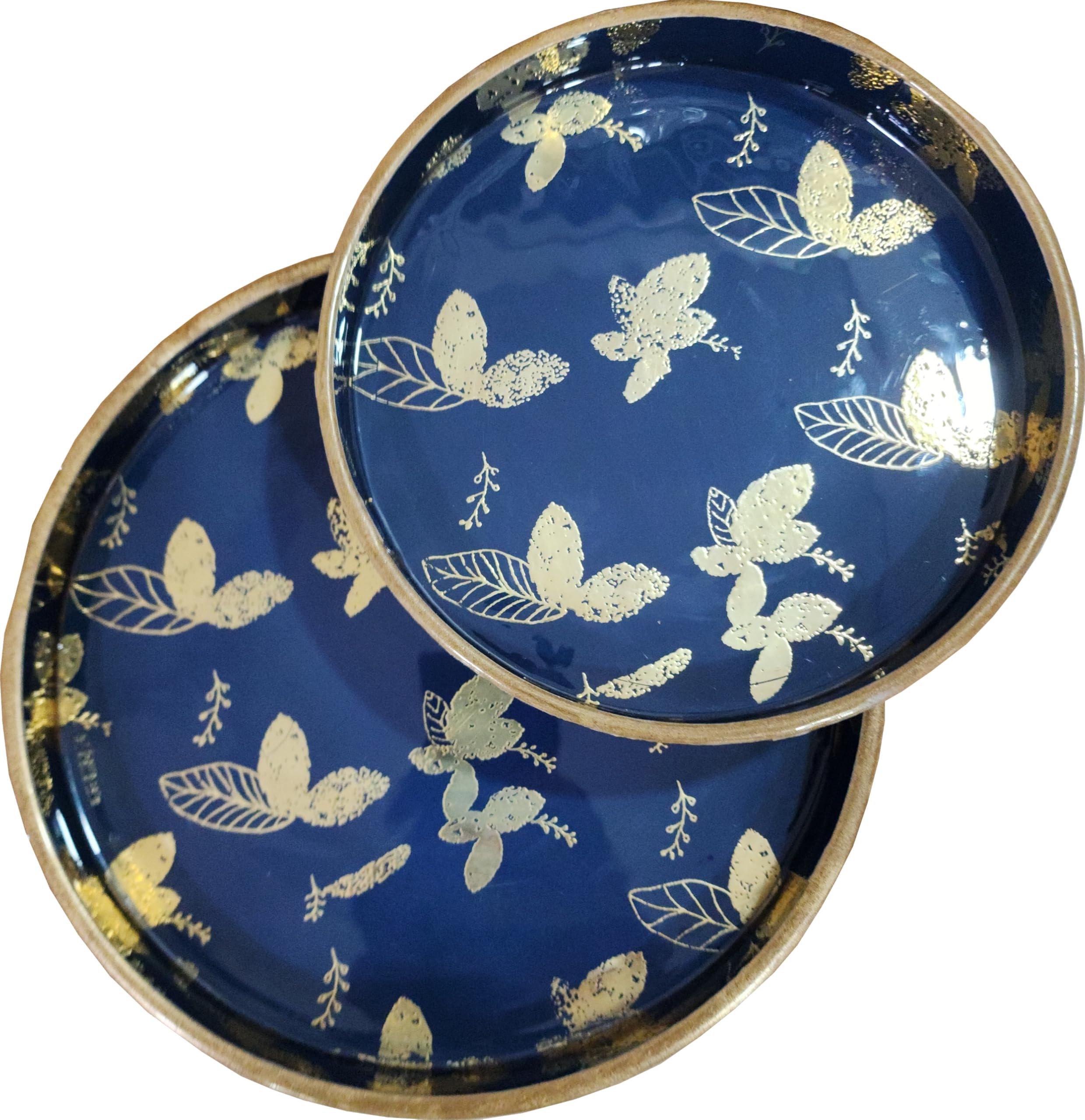 NORI Set of 2 MDF Wood Trays Enamel Coated | Round Wooden Serving Trays | Kitchen & Dining Decorative | Resin Tray | Handmade Decor Tray Set | 7x7 & 9x9 inches (Hummingbird Garden) (B0DH6SQVHV) Amazon Price History, Amazon Price Tracker