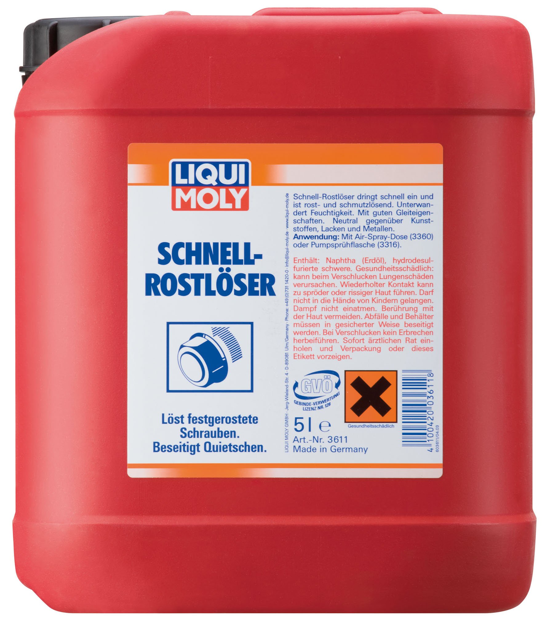 Liqui Moly Hızlı Pas Sökücü 5 l Otomotiv Bakım Ürünü