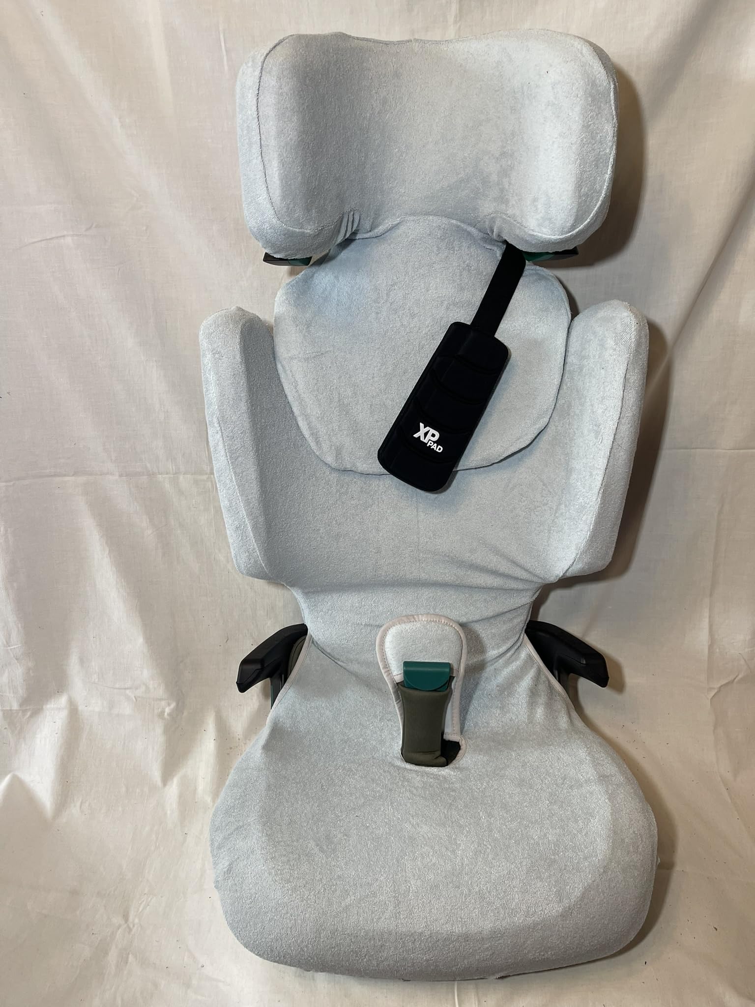 Sommerbezug Schonbezug Frottee für Römer Kidfix Pro M I-size 100% Baumwolle blaugrau